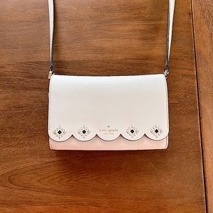 Kate Spade White Scalloped Purse